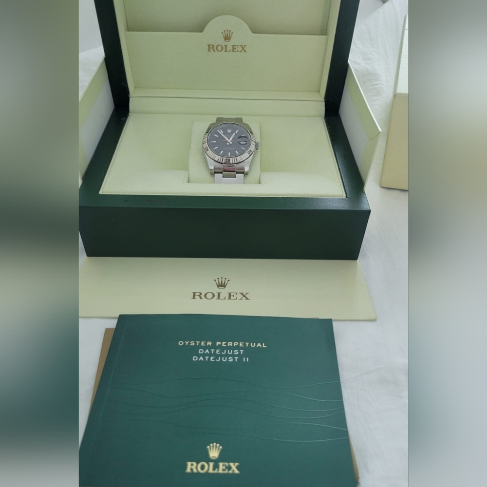 Rolex Oyster Perpetual Datejust II Silver Watch